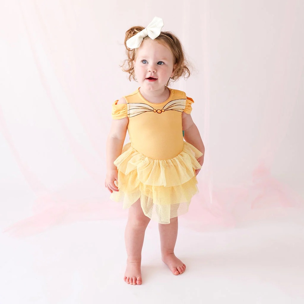 NWT Posh Peanut Disney Belle Tulle Bodysuit - Disney Princess collection
